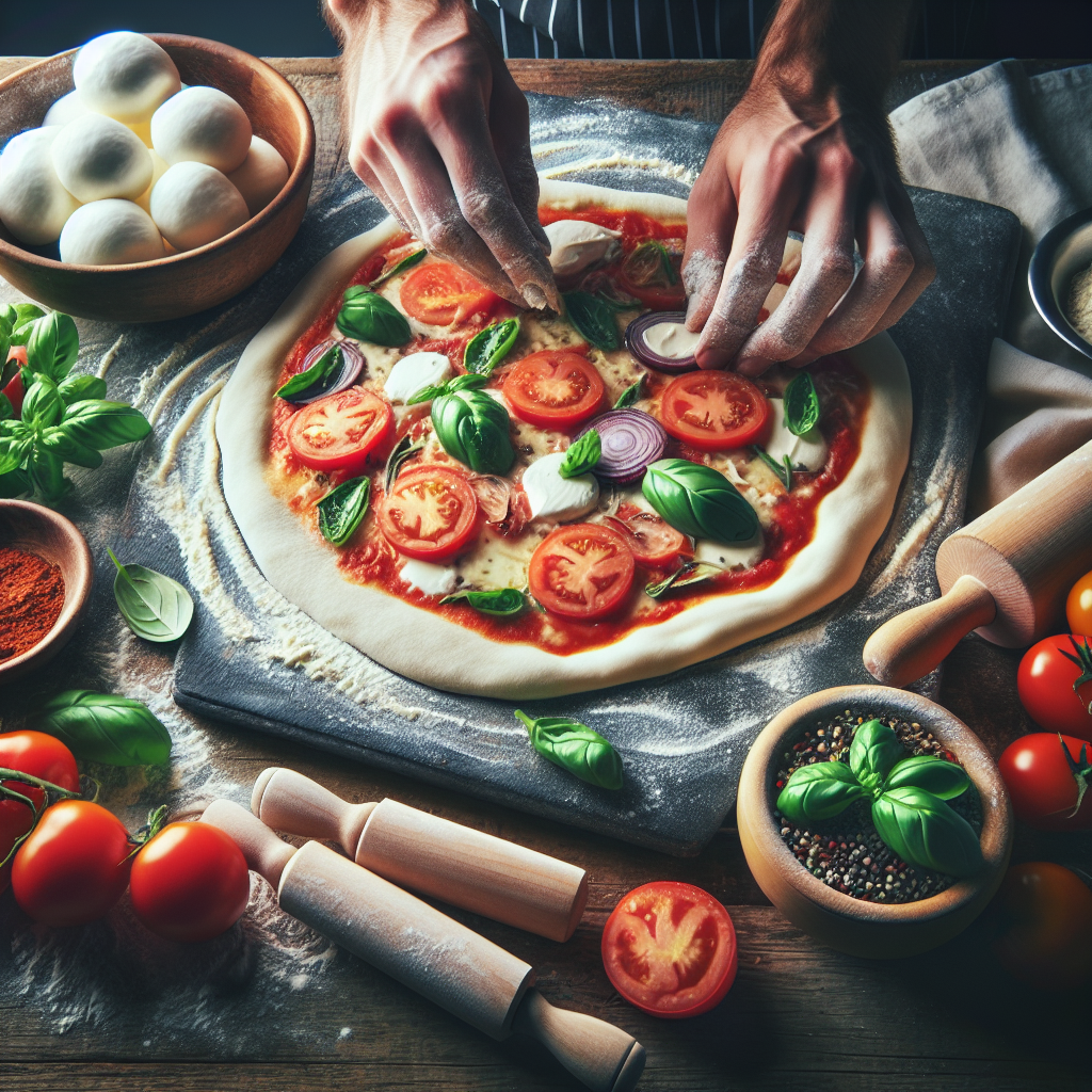 Pizza Italiana Tradicional: Massa e Molho Original