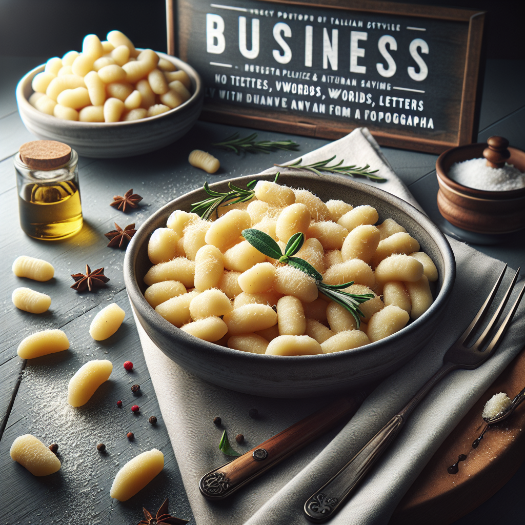 Ilustração para artigo sobre: gnocchi potato italian. Estilo editorial, profissional, sem texto na imagem.